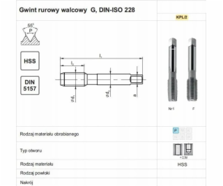 Fanar ZÁVIT G 2 NGRA/2 DIN-5157 HSS.
