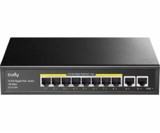 Switch GS1010PE 8xGE PoE+ 120W 2xGb Uplink