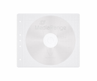 MediaRange Objímka na dva disky, 50 kusů, bílá (BOX60)