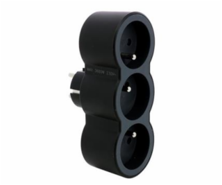 LEGRAND Revolution rozbočovač 3x2P+T, bílo-černá