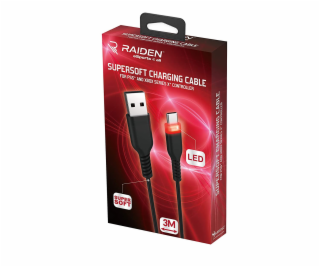 Subsonic Supersoft Charging Cable USB-C for PS5/Xbox/Switch