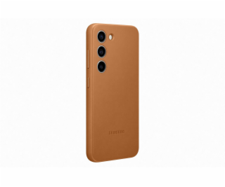 Samsung Kožený zadní kryt pro Samsung Galaxy S23+ Camel