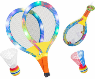 Kik LED SHINE TENNIS RACKETS + AILETS
