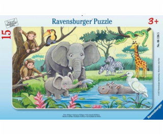 Ravensburger puzzle 15 afrických zvířat