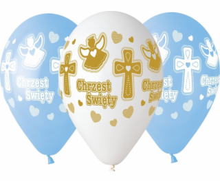 Balónky křtu Gemar pro chlapce - 33 cm - 5 univerzálních ...