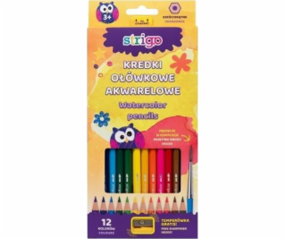 Strigo Watercolor Pencil Pencils 12 Colors Strigo