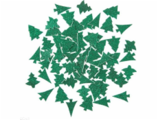 Dalprint Glitter pěnové samolepky, vánoční stromky, 65 ks.