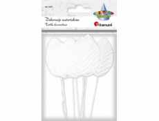 Materiál Titanum listy na Titanum Wire 5cm 10 ks. Kreativní bílý titatnum