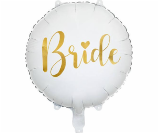 PartyDeco Fólie Balloon Bride 35 cm, bílá velikost