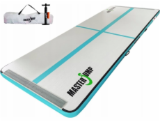 Master AirTrack Inflatable Gymnastic Mat Master S-PRO 400 x 150 x 10 cm šedá-čajovář