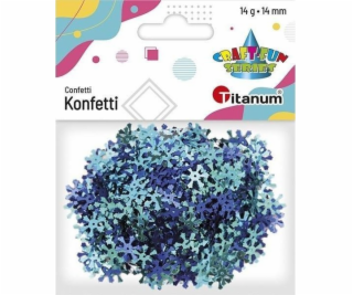 Titanum Confetti Snowflakes14mm Sea, Ultramarine 14g