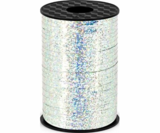 Party Deco Plastic Holografická stříbrná stuha, 5 mm Univ...