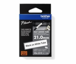 Brother - HSE-251E bílá - originální bužírka šířka 21 mm