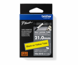 Brother - HSE-651E žlutá - originální bužírka šířka 21 mm