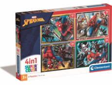 Clementoni Supercolor 4v1 - Marvel Spiderman, puzzle