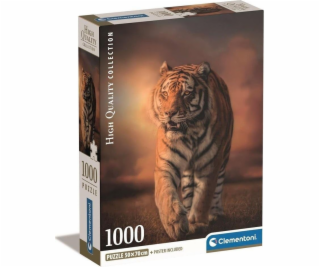 Clementoni CLE puzzle 1000 Compact Tiger 39773