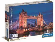 Clementoni CLE puzzle 1000 Kompaktný most v noci 39772