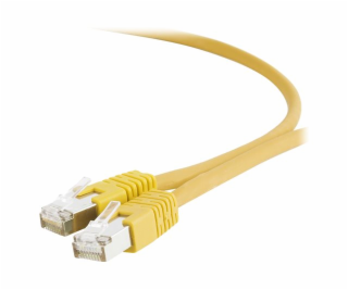 Gembird patch kabel S/FTP Cat. 6A LSZH, 2 m, žlutý