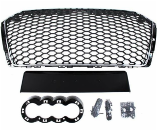 MTuning_F Grill Audi A4 B9 RS-Style Chrome (2016+) PDC