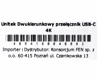 Unitek two-way Signal Switch USB-C  2 i