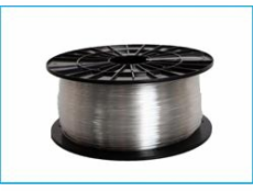 Filament PM tisková struna/filament 1,75 PETG transparentní, 1 kg