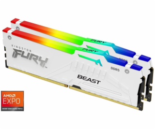 Kingston FURY Beast White DDR5 64GB (Kit 2x32GB) 5600MT/s...