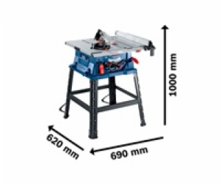 BOSCH GTS 254, stolová píla, 254 mm, uhol 45 ° L, stôl 55...