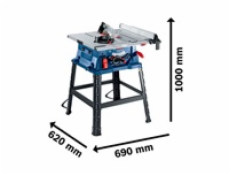 BOSCH GTS 254, stolová píla, 254 mm, uhol 45 ° L, stôl 555 x 555 mm