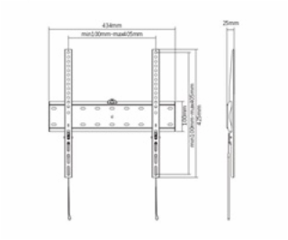 Gembird WM-55F-02 TV mount 139.7 cm (55 ) Black
