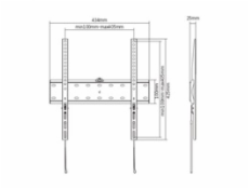 Gembird WM-55F-02 TV mount 139.7 cm (55 ) Black