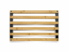 KELA Podložka Kiril 38x24 cm bambus černá KL-12596