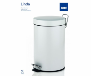 KELA Koš kosmetický LINDA 3 l, bílý KL-18160