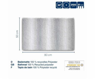 KELA Koupelnová předložka Ombre 80x50 cm polyester modrá ...