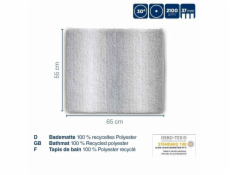 KELA Koupelnová předložka Ombre 65x55 cm polyester šedá KL-23572