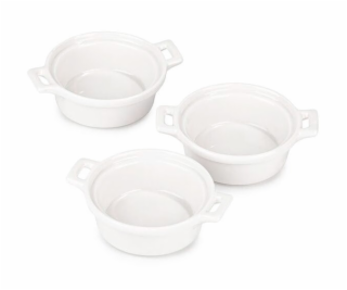 Zapékací misky porcelánové sada 3 ks oválná