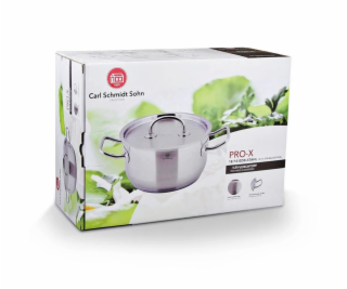 CS SOLINGEN Kastrol s poklicí nerezová ocel 5 l / pr. 24 ...