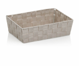KELA Košík Alvaro 30x21 cmplast stříbrná šedá KL-24567