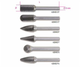 Beta Tools Karbidový rotačný pilník 8mm (426MD/CT8)
