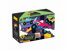 Mudpuppy Puzzle Monster Trucks - svítí ve tmě 100 dílků