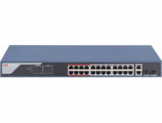 Přepínač Hikvision Switch Zdravý Hikvision DS-3E1326P-EI 24x Poe + 2x Upper, 370W