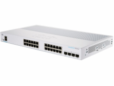 Cisco switch CBS350-24T-4X, 24xGbE RJ45+ 4x10GbE SFP+, fanless - REFRESH