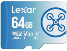 Lexar paměťová karta 64GB FLY High-Performance 1066x microSDXC™ UHS-I, (čtení/zápis:160/60MB/s) C10 A2 V30 U3