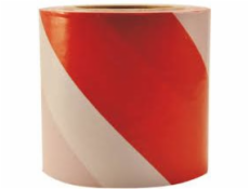 Výstražná páska Hermes biela a červená 80mm x 100m (HS02084 - 02084)