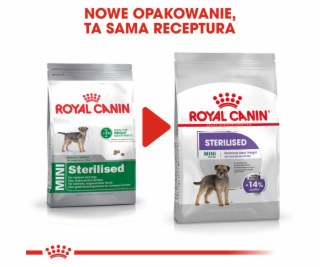 Royal Canin CCN MINI STERILISED - dry food for adult dogs...
