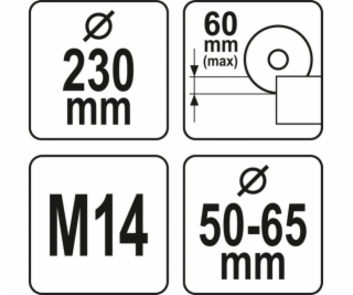 Prachovka pro řezání bruskou Yato 230 mm 