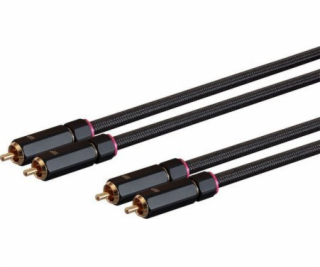 MONOPRICE Kábel Onix Series - Samec RCA x2 - 1,8m