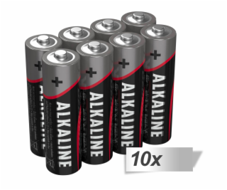 10x8 Ansmann alkalicke Mignon AA LR 6-red-line
