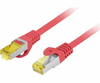 Lanberg PATCHCORD CAT.6A S/FTP LSZH CU 1,5 M ČERVENÁ MOTO...