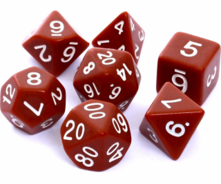 Rebel sada RPG kostek, matně hnědá (106194)