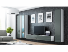 Cama VIGO 2 BI/SZ skřínka do obývacího pokoje Kombinace úložišť